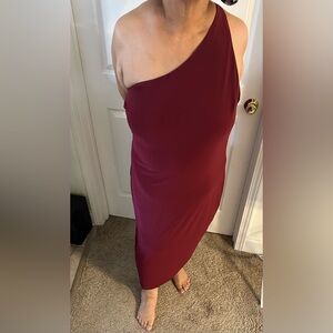 Fashion Nova, one shoulder dress.